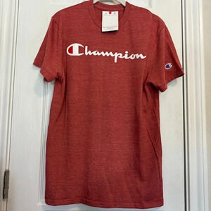 NWT Men's Champion Tee, Red, Size S